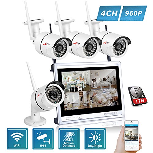 Kit 4 wifi camera with nvr and Monitor